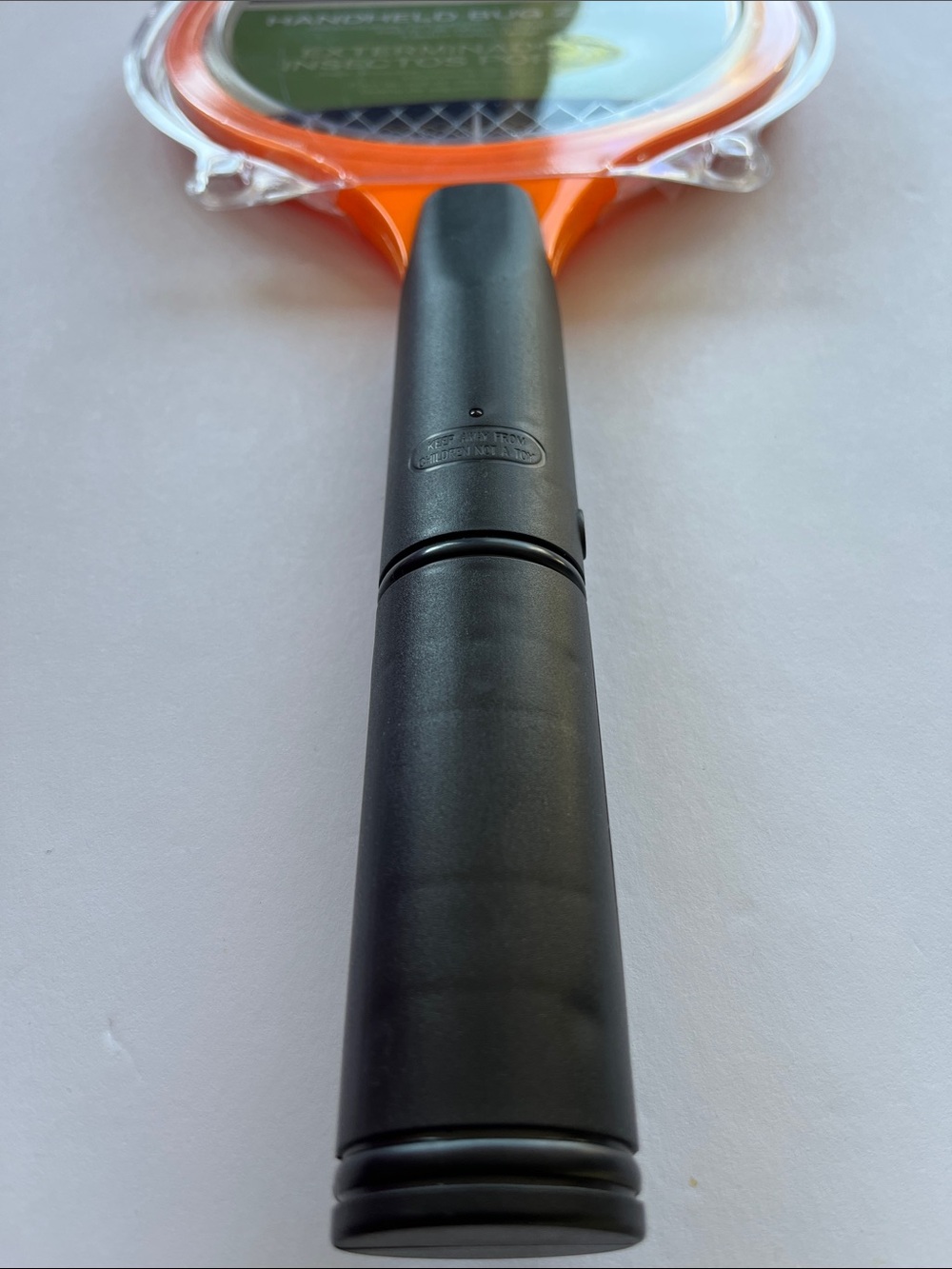 Orange Handheld Bug Zapper Racket - Picture 4 of 6